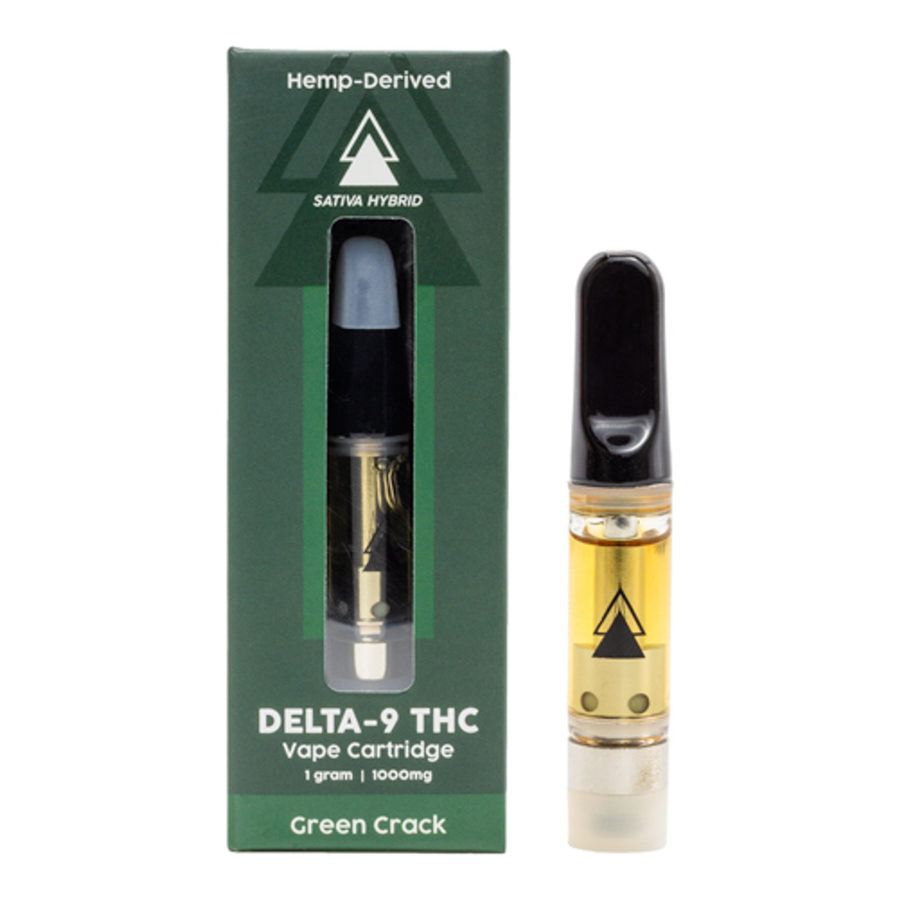 CRDHリキッド 1ml Green Crack 1000mg D10, D8 Vape Cart - Green Crack - Sativa - 1ml - Hyper