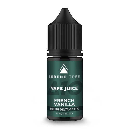Serene Tree Delta10 THC French Vanilla Vape Juice 500mg