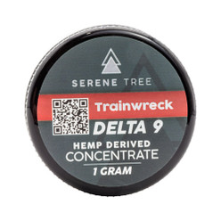Image - Serene Tree Delta 9 THC Wax Dab Concentrate - Trainwreck strain