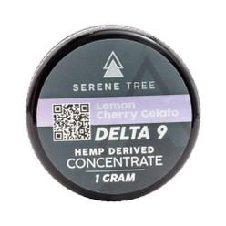 Image - Serene Tree Delta 9 THC Wax Concentrate - Lemon Cherry Gelato strain