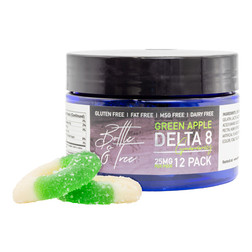 Bottle & Tree Delta 8 Gummies - Green Apple flavor Image - Bottle & Tree Delta 8 Gummies - Green Apple flavor