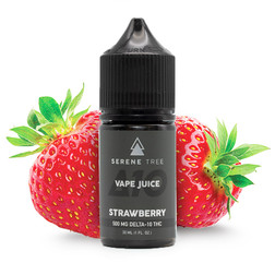 Serene Tree Strawberry Delta-10 THC vape juice Image - Serene Tree Strawberry Delta-10 THC vape juice