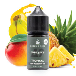Serene Tree Delta 9 THC vape juice | 500mg Tropical flavor Image - Serene Tree Delta 9 THC vape juice | 500mg Tropical flavor
