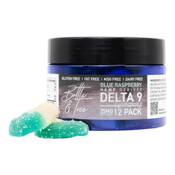 Bottle & Tree Delta-9 THC | Blue Raspberry Delta 9 THC Gummies 300mg Image - Bottle & Tree Delta-9 THC | Blue Raspberry Delta 9 THC Gummies 300mg
