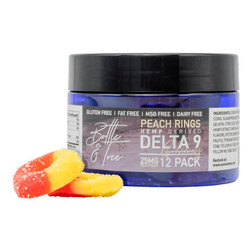 Bottle & Tree Delta 9 THC | Peach Rings Delta 9 THC Gummies 300mg Image - Bottle & Tree Delta 9 THC | Peach Rings Delta 9 THC Gummies 300mg