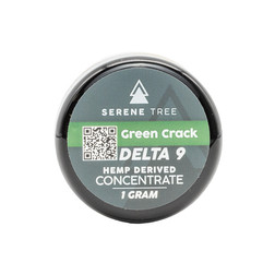 Serene Tree Delta-9 THC wax concentrate | Green Crack strain Image - Serene Tree Delta-9 THC wax concentrate | Green Crack strain