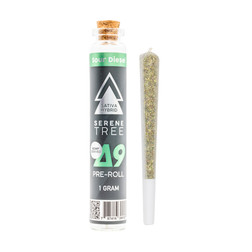 Serene Tree Delta 9 THC Pre Roll | Sour Diesel strain Image - Serene Tree Delta 9 THC Pre Roll | Sour Diesel strain