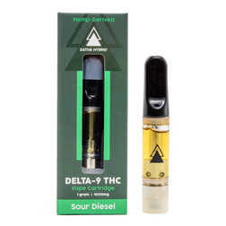 Serene Tree Delta 9 THC vape cart | Sour Diesel 1000mg Image - Serene Tree Delta 9 THC vape cart | Sour Diesel 1000mg