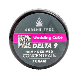 Serene Tree Delta 9 THC Wax Dabs - Wedding Cake strain Image - Serene Tree Delta 9 THC Wax Dabs - Wedding Cake strain