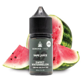 Serene Tree Delta 9 THC vape juice | Sweet Watermelon 1200mg Image - Serene Tree Delta 9 THC vape juice | Sweet Watermelon 1200mg