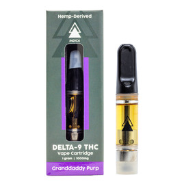 Serene Tree Delta 9 THC Cart | 1 Gram Granddaddy Purp strain Image - Serene Tree Delta 9 THC Cart | 1 Gram Granddaddy Purp strain