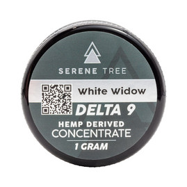 Image - Serene Tree Delta 9 THC Wax Dab Concentrate - White Widow strain