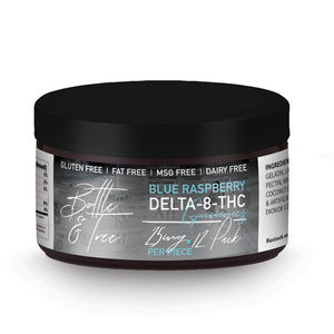 Bottle & Tree delta 8 blue raspberry gummies 25mg Bottle & Tree delta 8 blue raspberry gummies 25mg