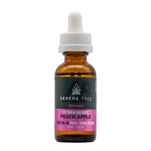 Serene Tree Delta-8 THC Tincture oil - Strawberry Peach Apple Serene Tree Delta-8 THC Tincture oil - Strawberry Peach Apple