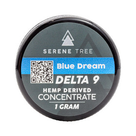 Serene Tree Delta 9 THC Wax Dab Concentrate - Blue Dream strain Serene Tree Delta 9 THC Wax Dab Concentrate - Blue Dream strain