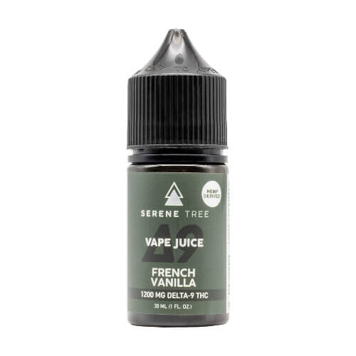 Serene Tree Delta-9 THC French Vanilla Vape Juice 1200mg