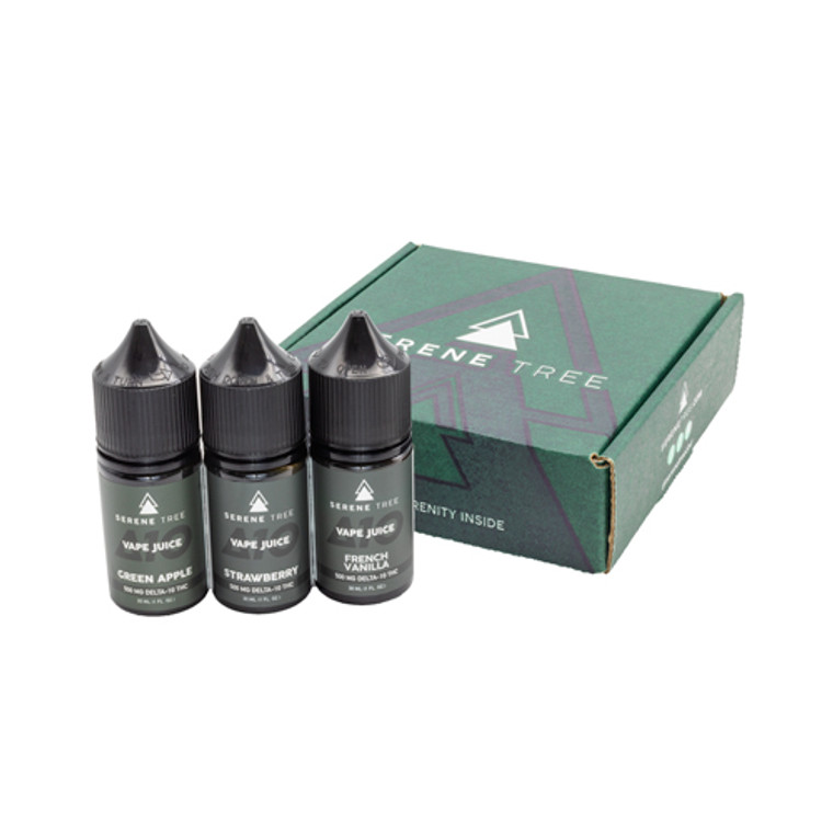 Product Image: Serene Tree Delta-10 THC Vape Juice | Delta 10 THC Sample & Subscription Box