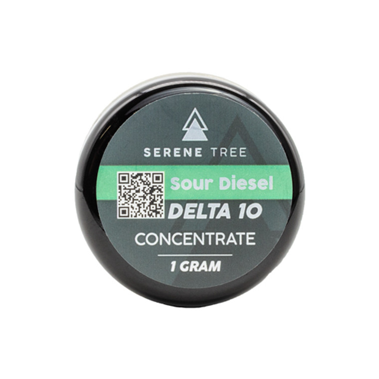 Product Image: Serene Tree Delta-10 THC wax concentrate | Sour Diesel strain