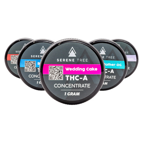 Serene Tree THCA Wax – 1g THCA Concentrate Dabs, 6 Strains