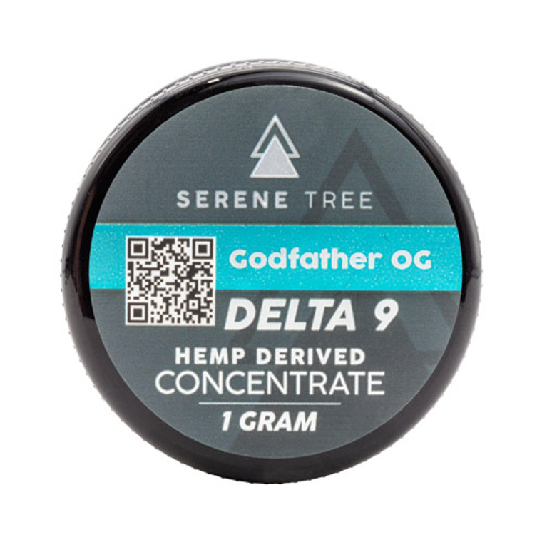 Product Image: Serene Tree Delta 9 THC Wax Dab Concentrate - Godfather OG strain