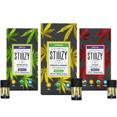 Stiiizy Delta-8 THC - Pod Vape AIO Starter Kit - 1 Gram