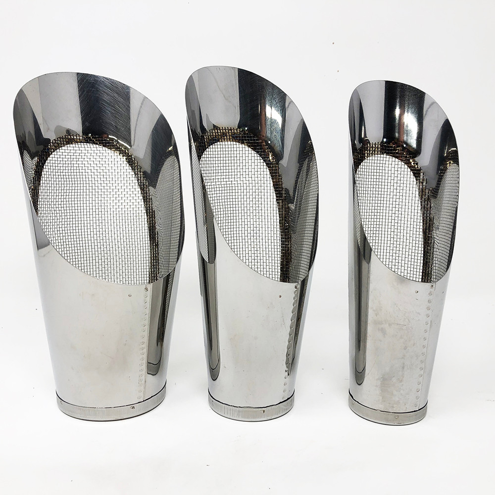 3 Piece Stainless Steel Soil Scoops With Built In Mesh New England Bonsai
