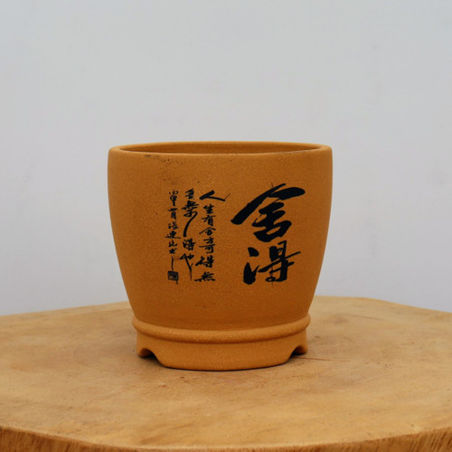 5" Etched Yixing Bonsai Pot (No. 2147)