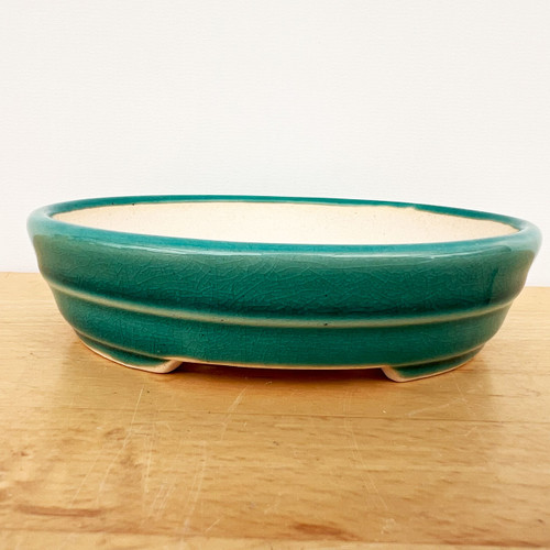 5-Inch Quality Glazed Yixing Ceramic Bonsai Pot (No. 2541e)