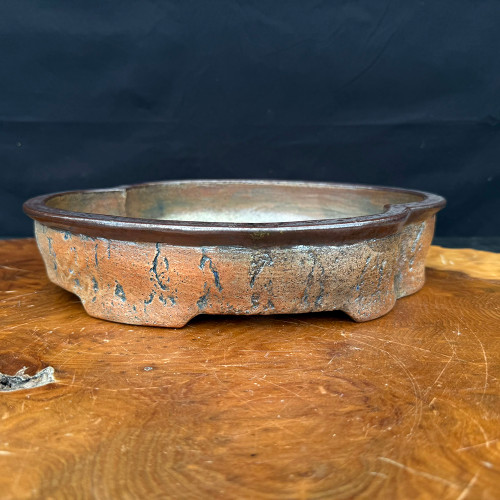 12” Oval Wood-Fired Handmade Bruce Lenore Pot No. 159