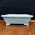 10" Powder Blue Glazed Yixing Bonsai Pot – Rectangular with Cloud Feet (NEBG. 1069)