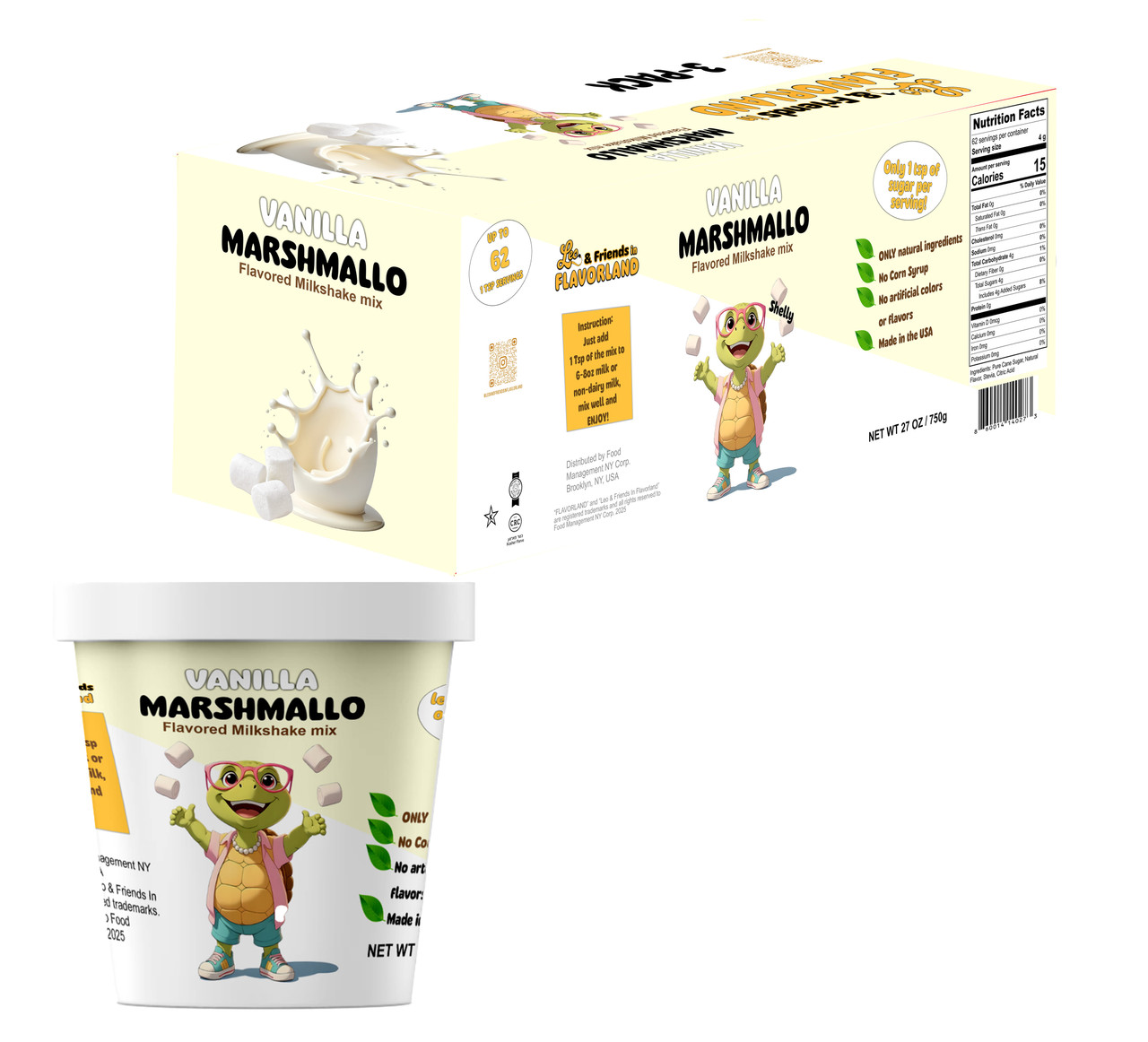 Vanilla Marshmallow Flavored Milkshake Mix