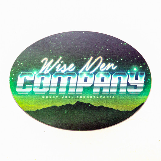 80's Retro Wise Men Company Sticker