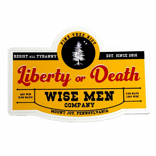 Liberty or Death die cut sticker