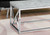 47" Gray And Silver Iron Coffee Table 47" Gray And Silver Iron Coffee Table