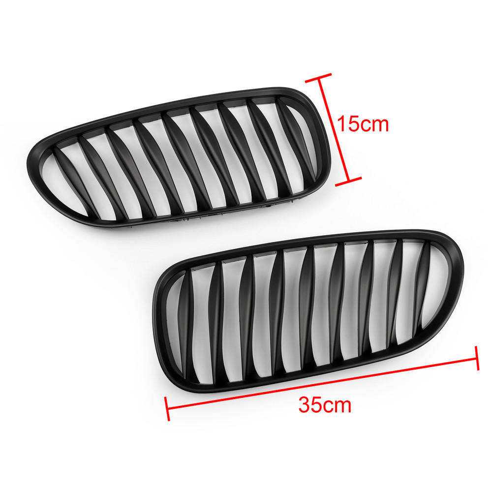 Front Bumper Sport Kidney Grille Grill For BMW Z4 E85 E86 (2003-2008), Matte Black