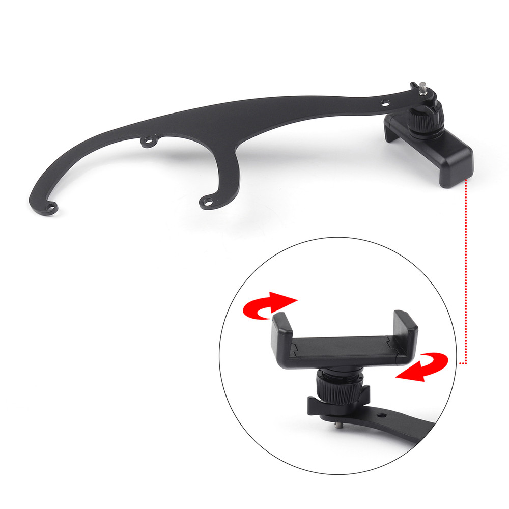 360 Degree Rotation Car Phone Mount Cradle Holder Stand For Mini Cooper R60/R61, Red