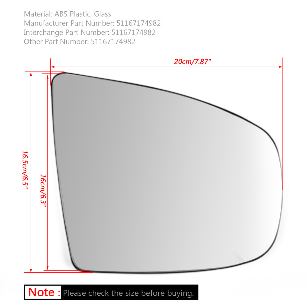 BMW X5 X6 E70 E71 E72 Heated Wing Side Mirror