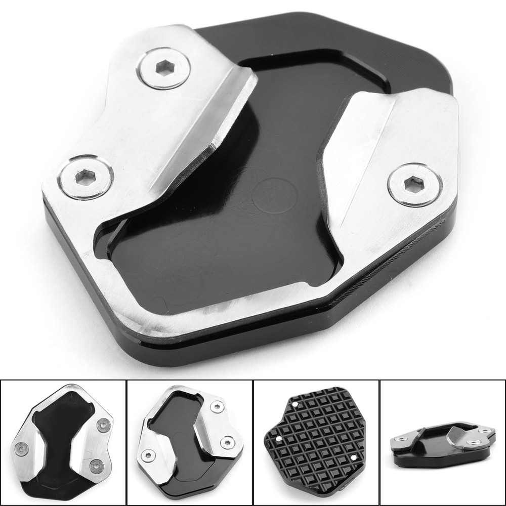 CNC Kickstand Side Stand Plate Extension Pad  For TRIUMPH TIGER800 XR XCA XRX XRT 2017-2018 Black