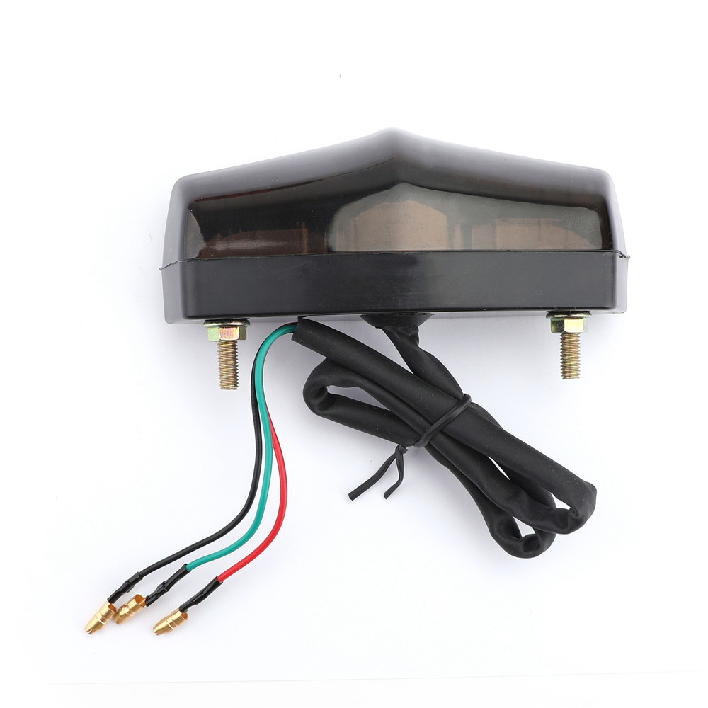 LED Brake Stop Running Rear Tail Light Lamp For most of motorcycles Smoke