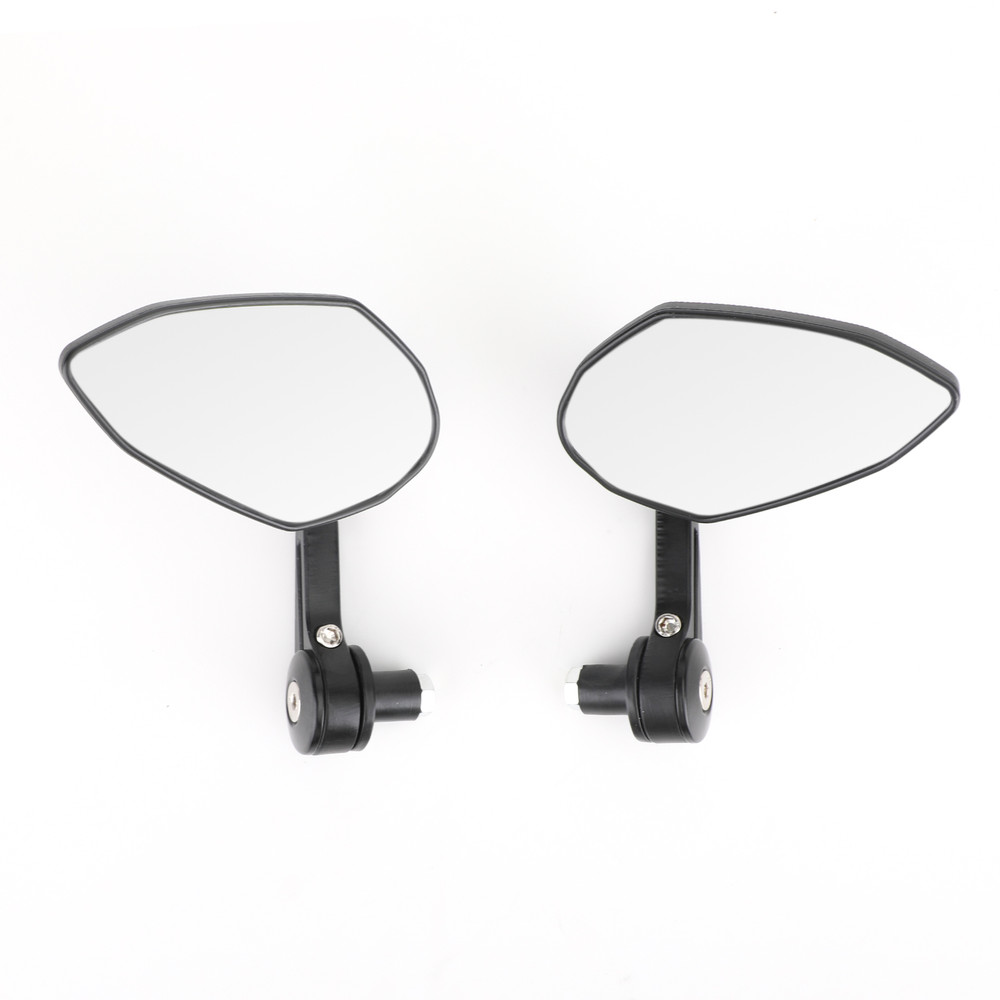 7/8" Handle Bar End Mirrors Universal Black