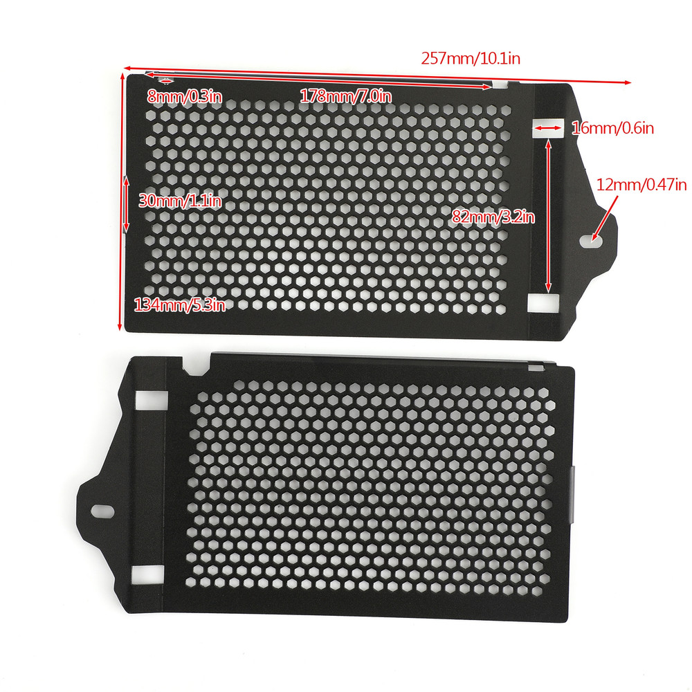 Radiator Guard Protector Grille Cover for BMW R1200GS R1250GS LC ADV Black