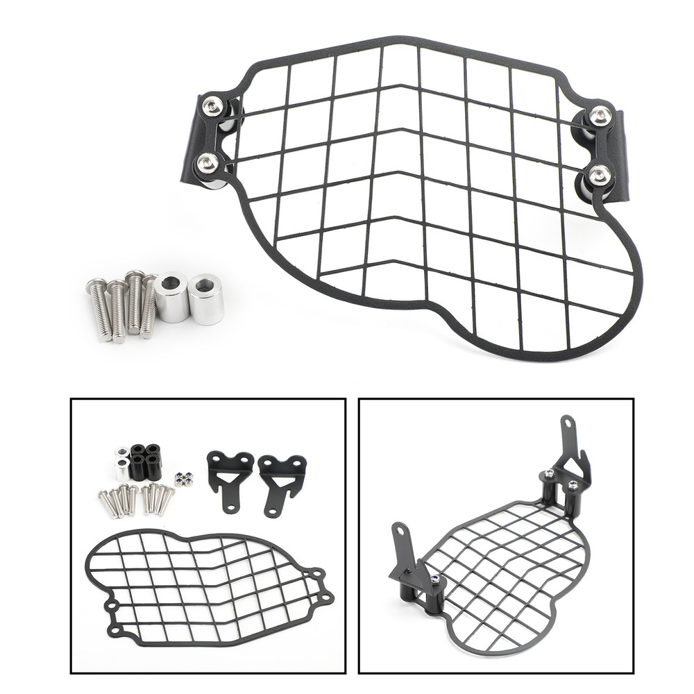 2mm Steel Headlight Guard Grill Cover for BMW G650GS Sertao 2011-2017 Black