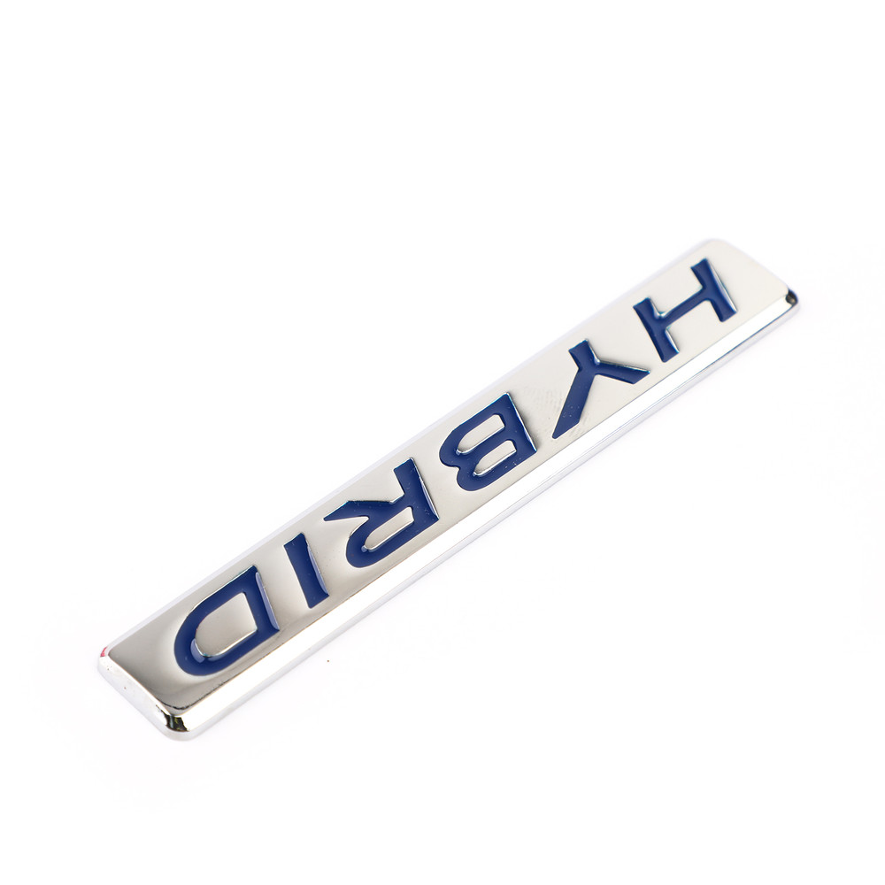 1PC 3D HYBRID Words Car Sticker Metal Emblem Rear Car Trunk Badge