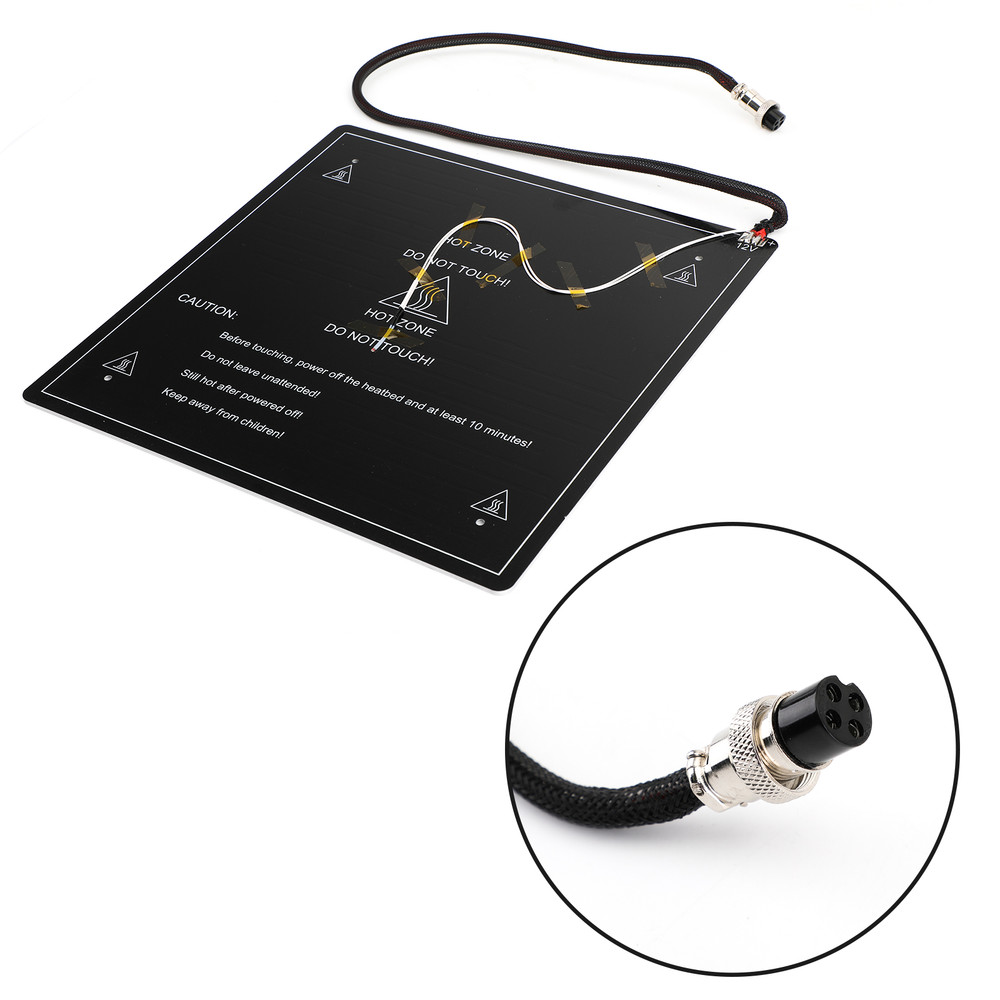 310X310X3Mm 3D Printer 12V Aluminum Heat Bed With Cable For Creality Cr10 Cr10S