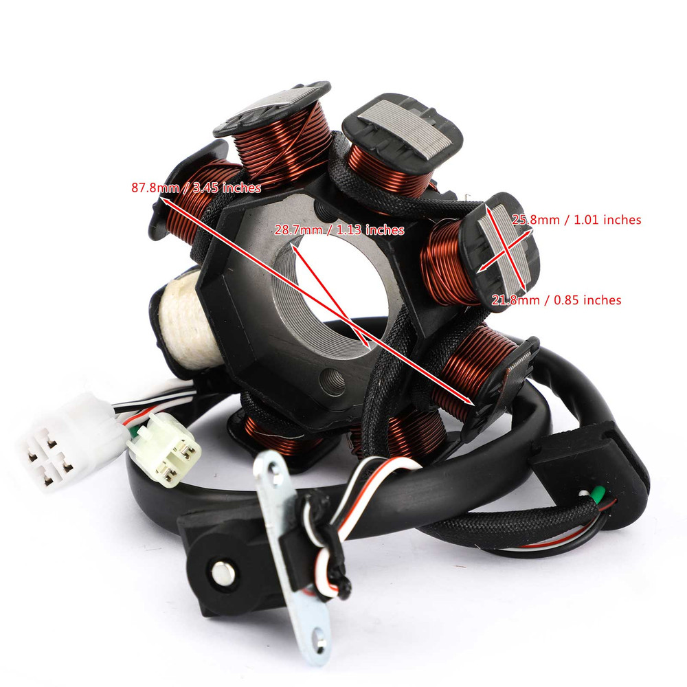 Magneto Generator Engine Stator Rotor Coil For Yamaha YFM90R RAPTOR 90 2009-2013