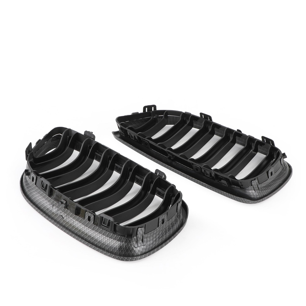 Front Kidney Grill Grilles Carbon Fiber Fit For BMW E90/E91 LCI 3 Series 2009-2011