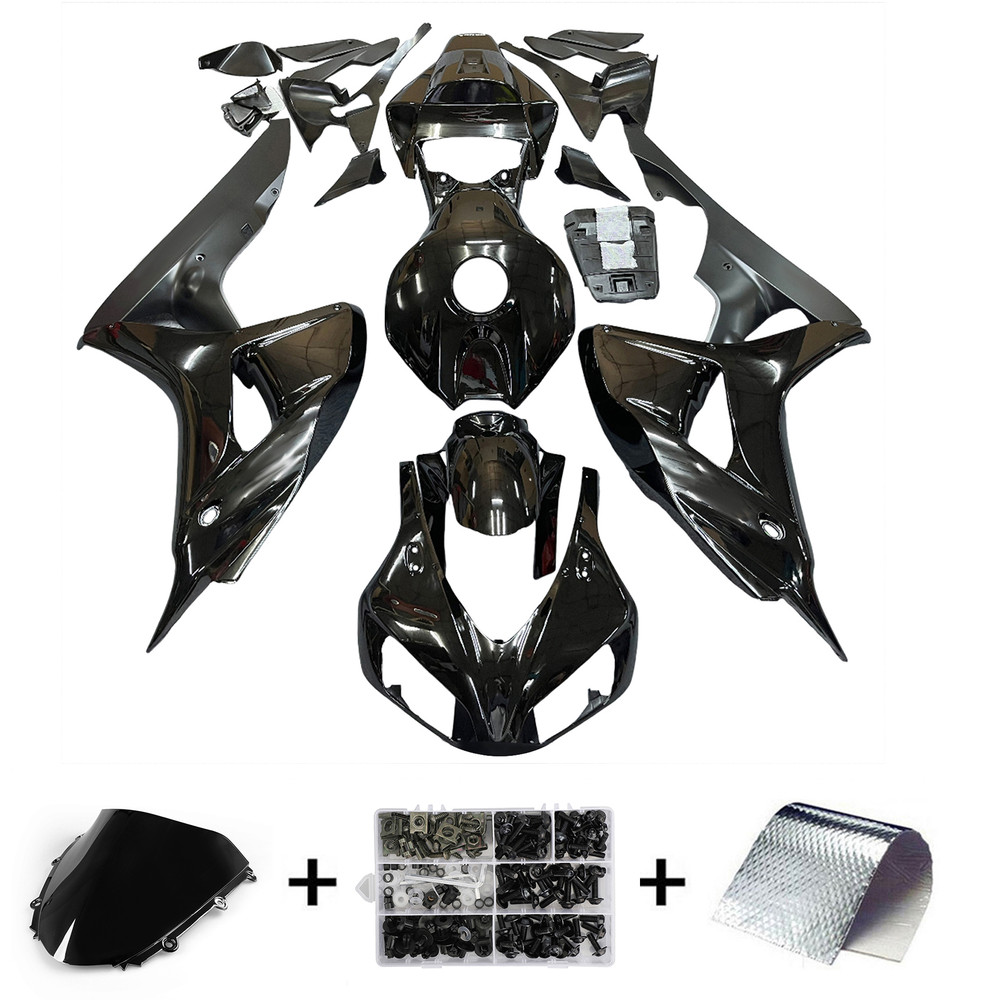 2006-2007 Honda CBR1000RR All Black CBR Racing Amotopart Fairings