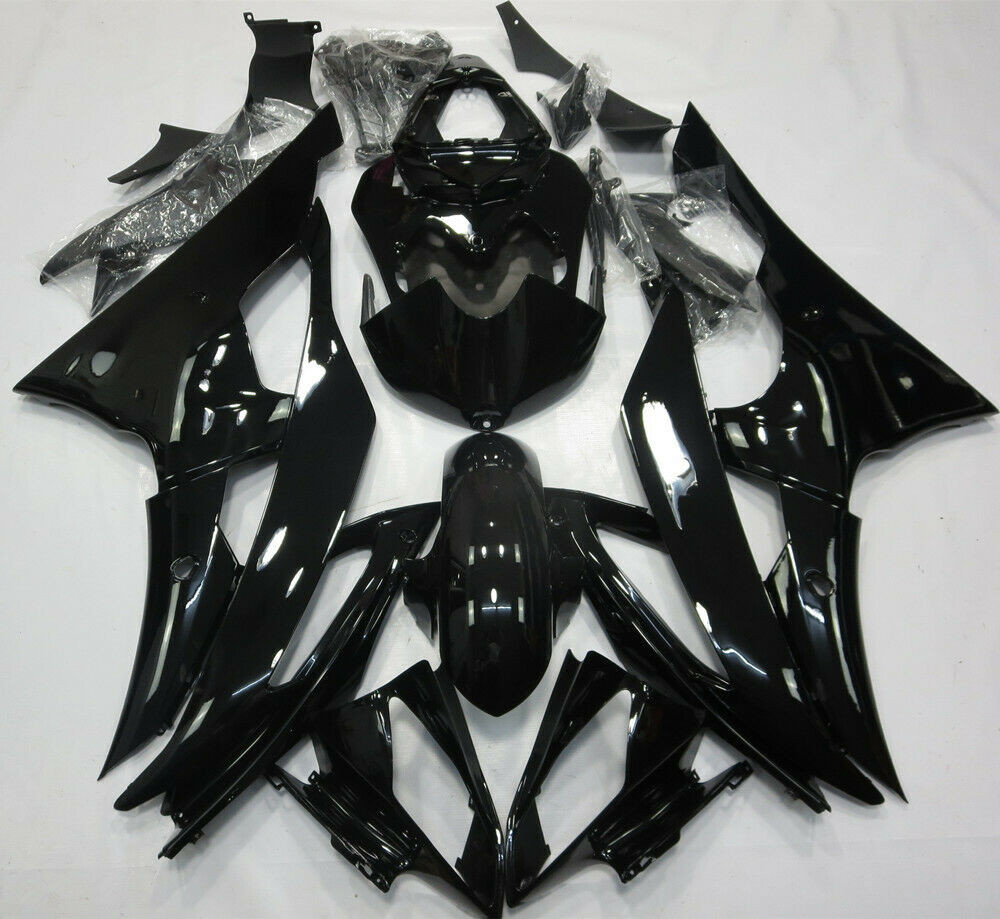 Fairing Injection Plastic Body Kit Fit For YAMAHA YZF-R6 2008-2016 Gloss Black