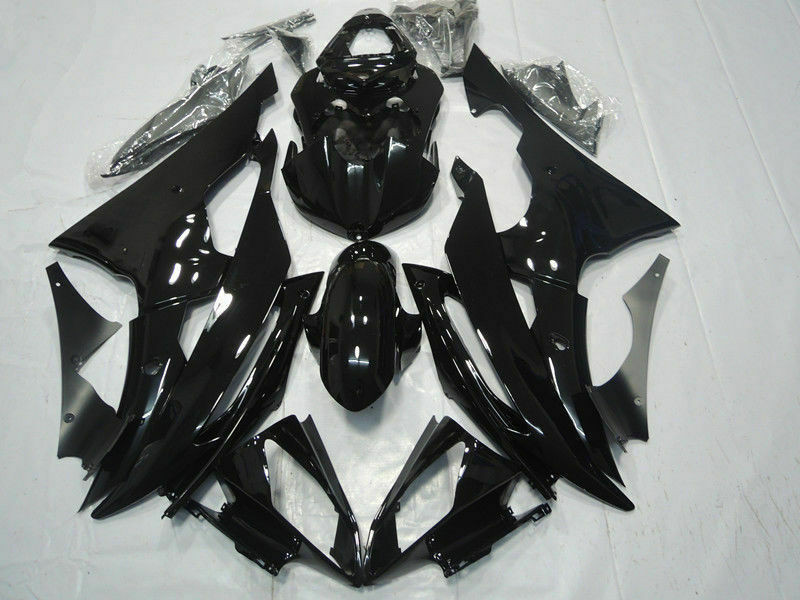 Fairing Injection Plastic Body Kit Fit For YAMAHA YZF-R6 2008-2016 Gloss Black