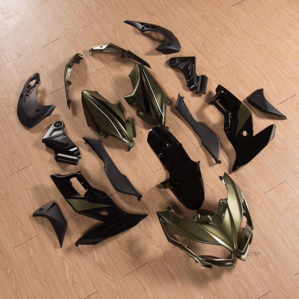 Injection ABS Plastic Bodywork Fairing Fit for Kawasaki VERSYS650 2015-2021 Black gold